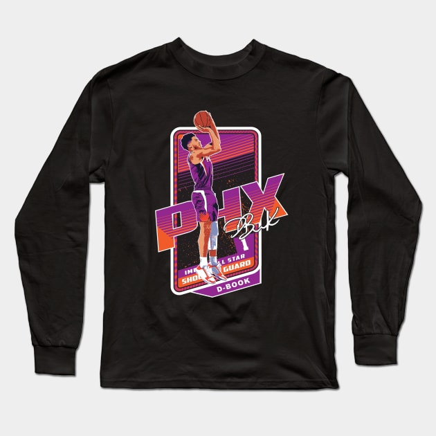 Devin Booker all star card Long Sleeve T-Shirt by goderslim